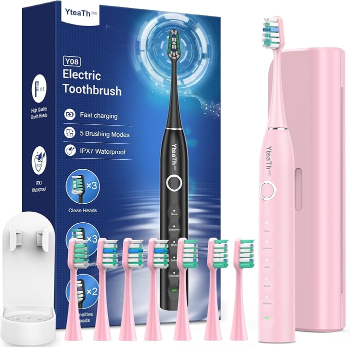 120 Jours d'autonomie: la brosse à dents électrique sonique idéale pour les voyageurs