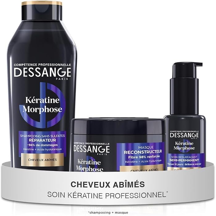 DESSANGE Routine Kératine Morphose Cheveux Abîmés