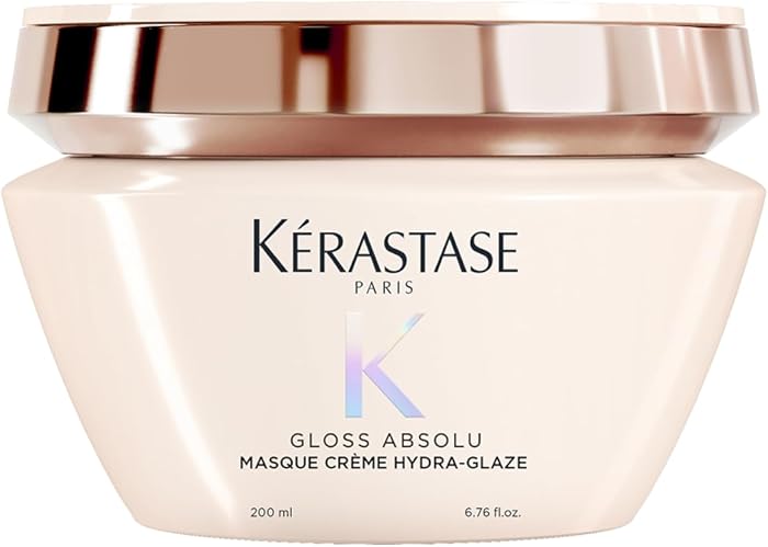 KÉRASTASE Gloss Absolu - Masque Crème Hydra-Glaze - Masque Hydra-Nourrissant Anti-Frisottis - Acide Hyaluronique