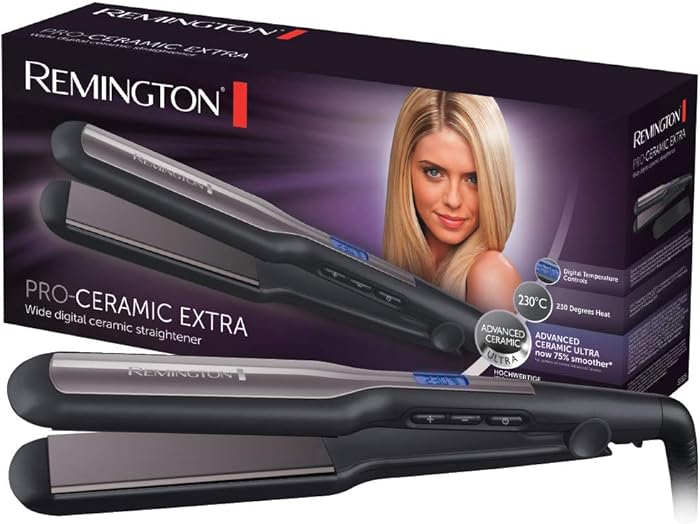 Remington Pro-Ceramic Extra Hair Straightener [Wide Plates 45 mm]