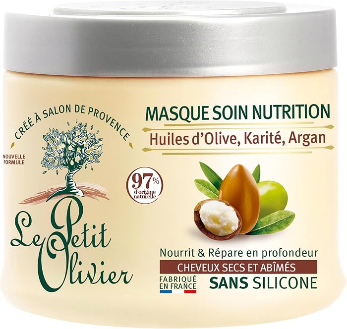 LE PETIT OLIVIER Masque Soin Nutrition Huiles d'Olive, Karité, Argan 330ml