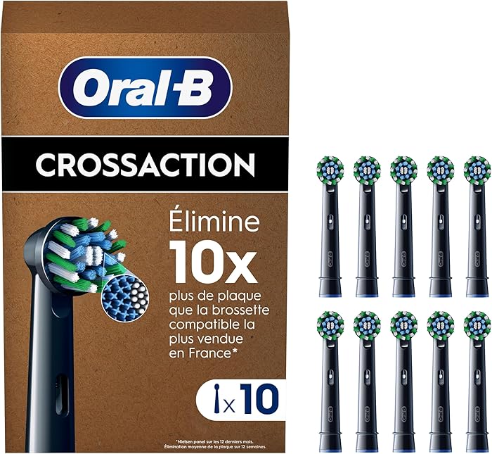 Oral-B Pro Cross Action Noire Brossettes Pour Brosse à Dents