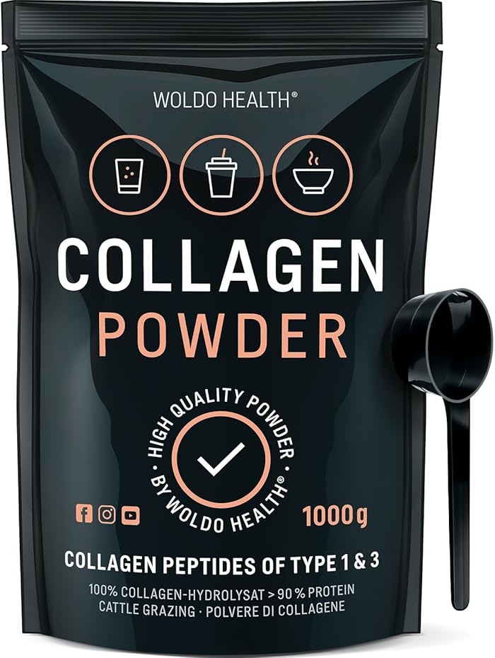 Poudre de collagène de pâturage hydrolysat 1 kg