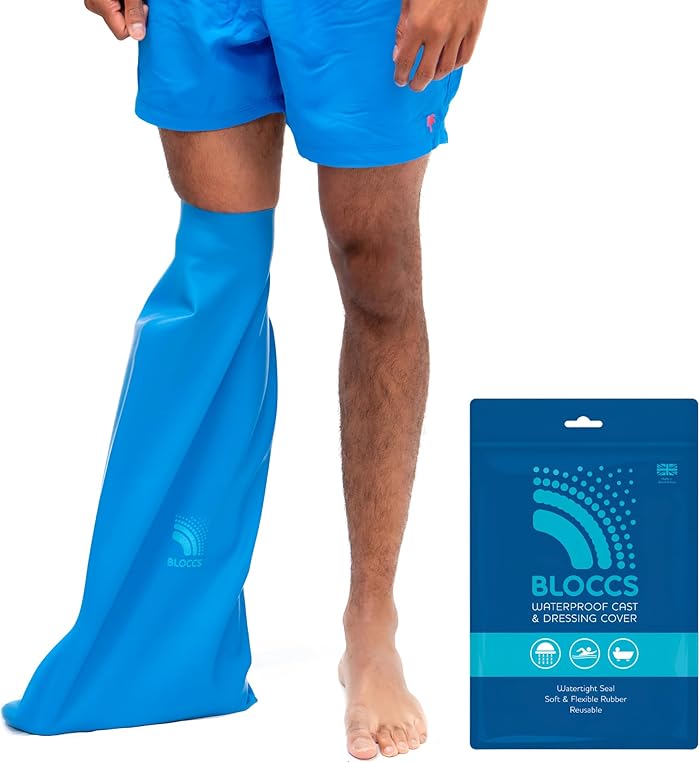 Bloccs Protège-plâtre pour adulte 100% étanche - #ASL74 - Demi-jambe visible