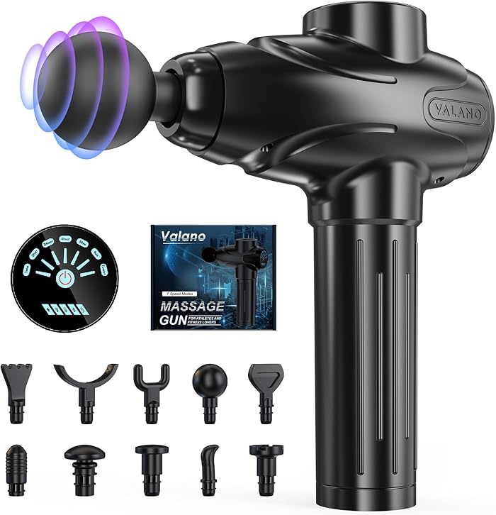 Valano Muscle Massage Gun: 10 têtes pour un massage ciblé