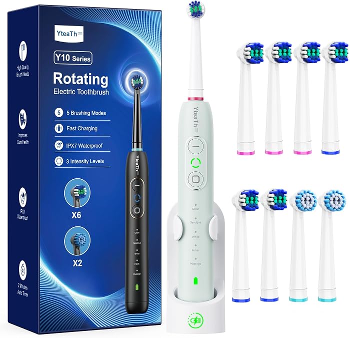 YTEATH PRO: brosse électrique rotative pour gencives sensibles